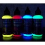 Zestaw fluorescencyjnych farb niewidocznych UV 4 kolory